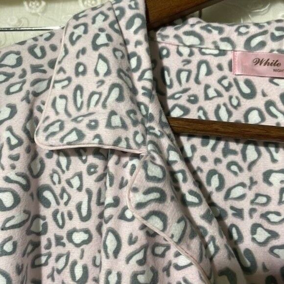 White Mark Pajama Set Pink Cheetah 3X - Picture 6 of 12